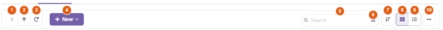 Explorer toolbar