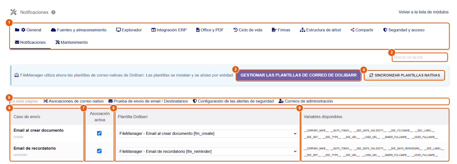 Pestaña Notificaciones
