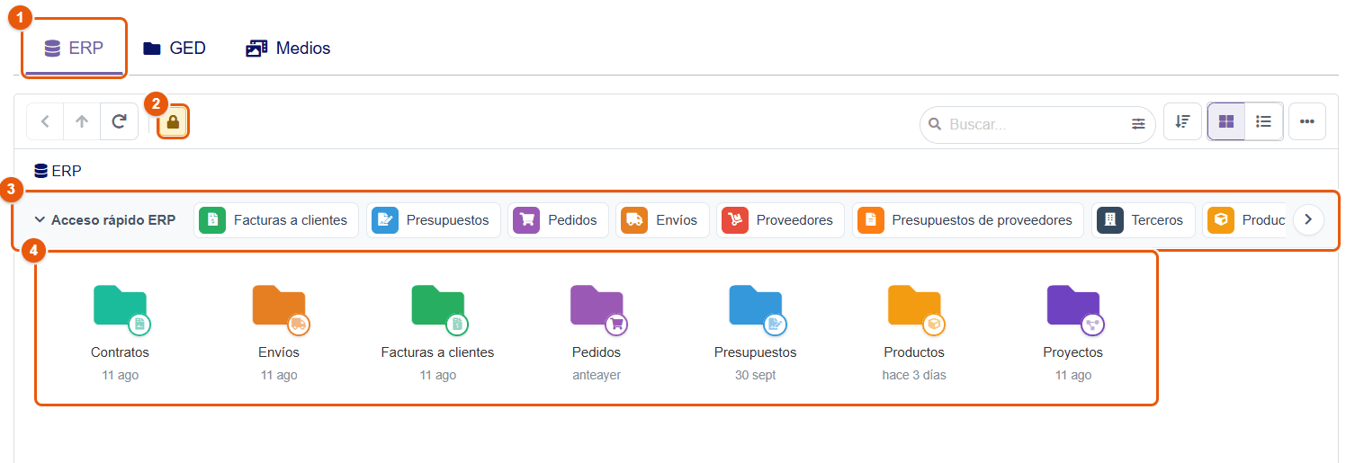 Fuente ERP del explorador