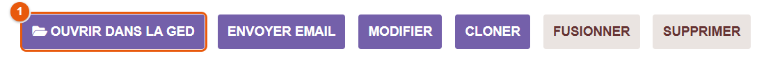 Bouton Ouvrir dans la GED sur une fiche tiers