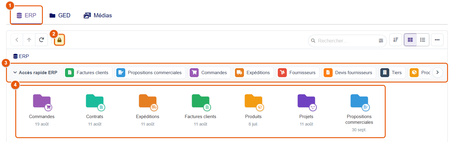 Source ERP de l'explorateur